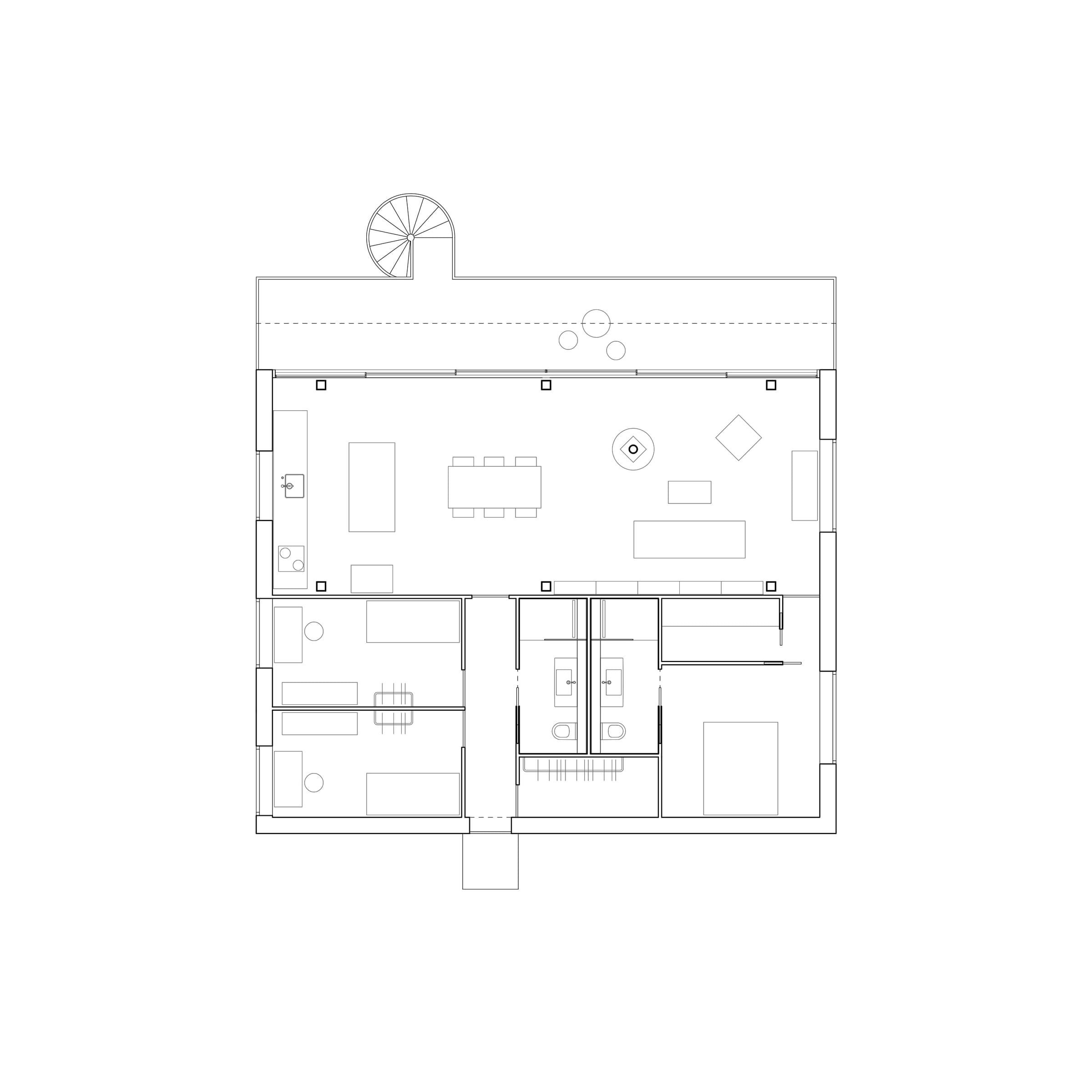 house on a slope