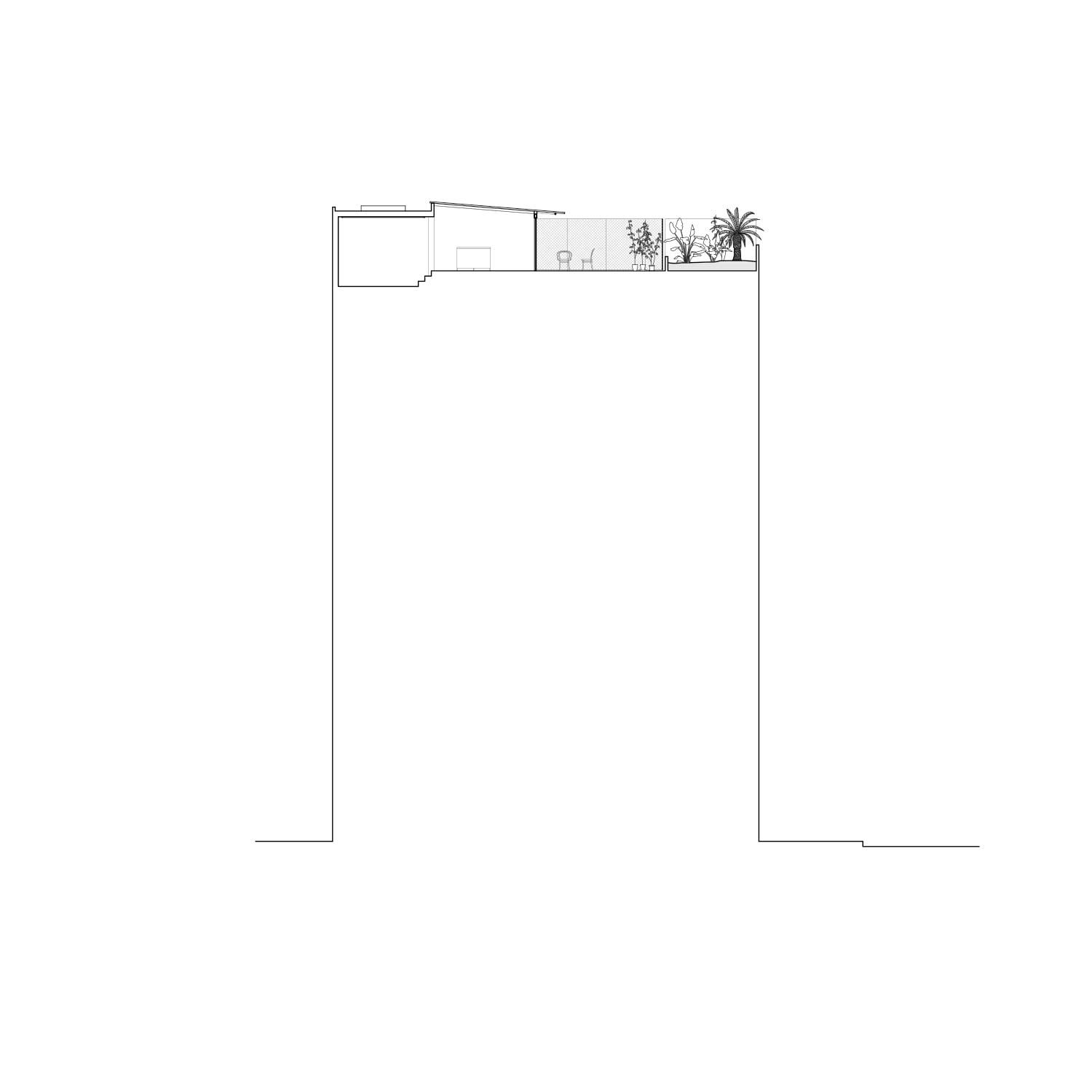 house on a roof