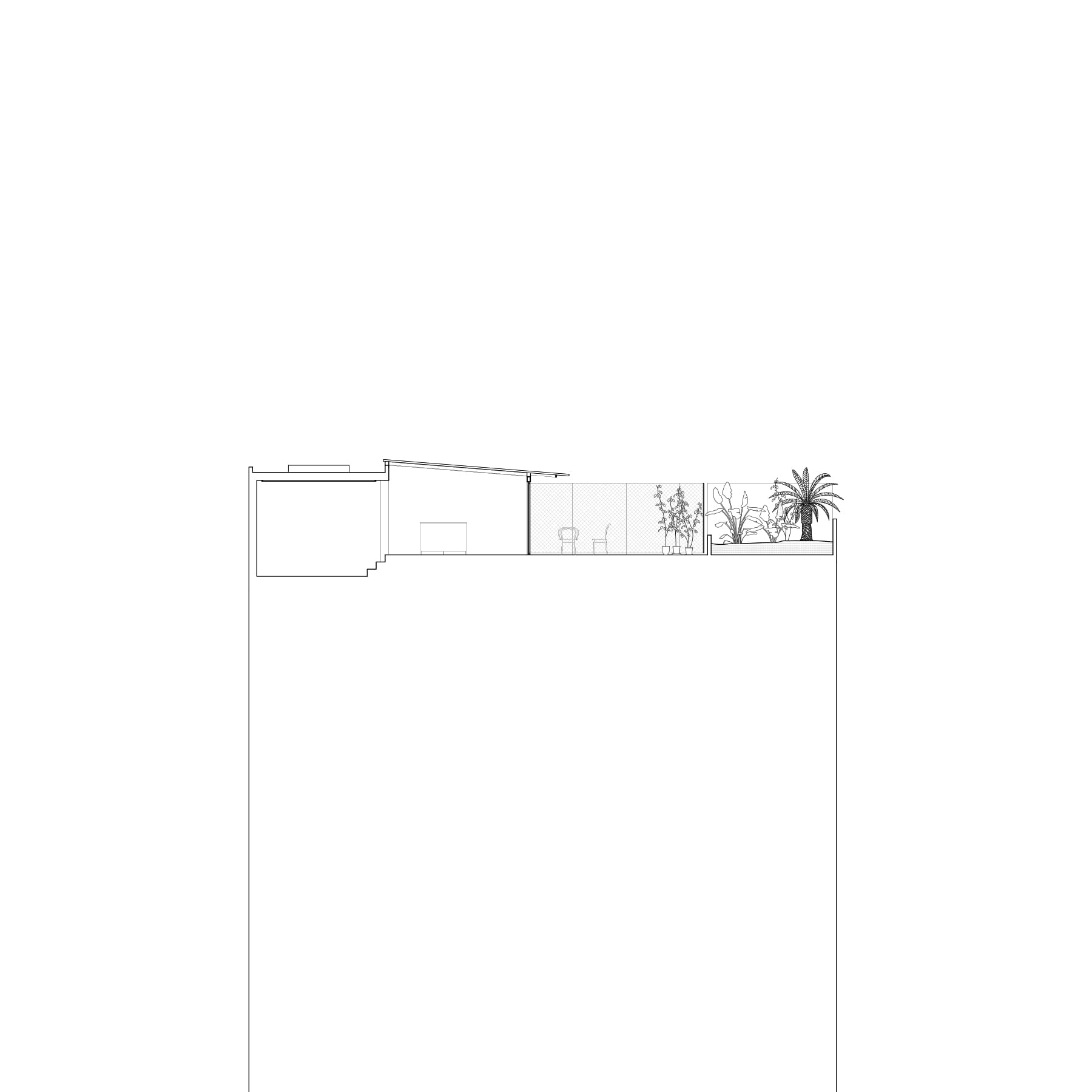 house on a roof